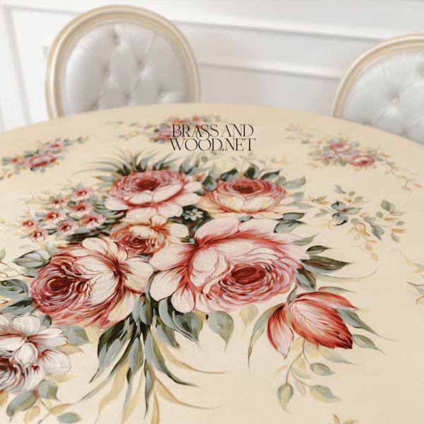Louis XVI Floral Carved Dining Suite