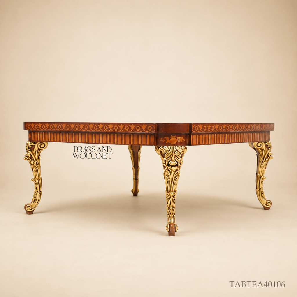 Baroque Marquetry Gilt Salon Suite