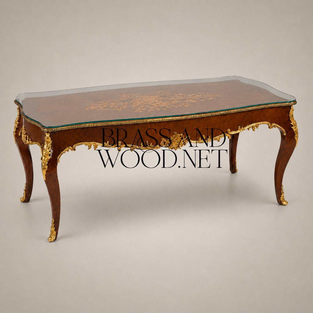 Louis XV Marquetry Gilt Salon Set