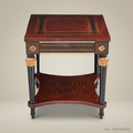 Nantes Marquetry Corner Side Table